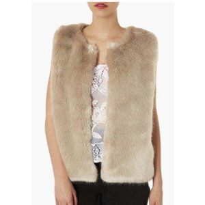 Topshop Faux Fur Vest